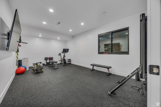 846 E 270 S, Kamas, UT 84036 - workout area with baseboards and recessed lighting