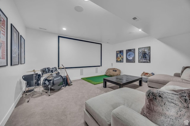 846 E 270 S, Kamas, UT 84036 - carpeted cinema with baseboards and recessed lighting