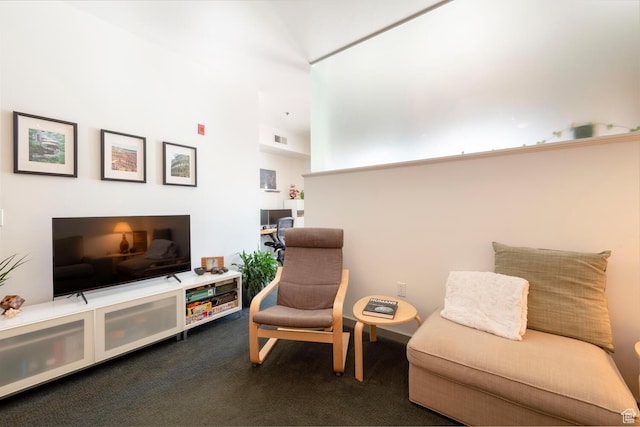 228 E 500 S Unit 301, Salt Lake City, UT 84111 - living area with visible vents and dark carpet