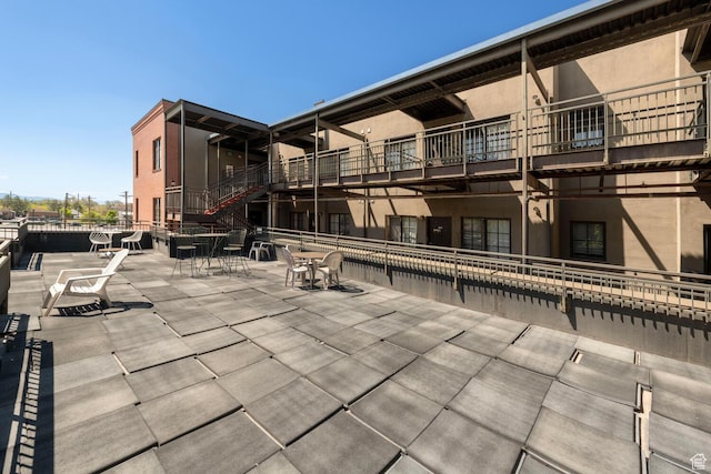 228 E 500 S Unit 301, Salt Lake City, UT 84111 - exterior space with a patio area and outdoor dining space