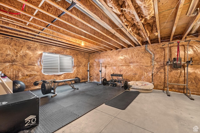 view of exercise area