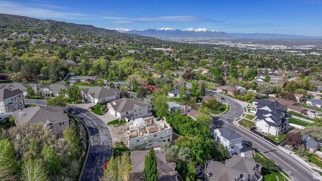 984 E Terrace Dr, Bountiful, UT 84010 - bird's eye view featuring a residential view and a mountain view