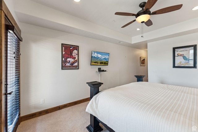 9855 N N Vista Dr Unit 104, Heber City, UT 84032 - bedroom with carpet, baseboards, a ceiling fan, and recessed lighting