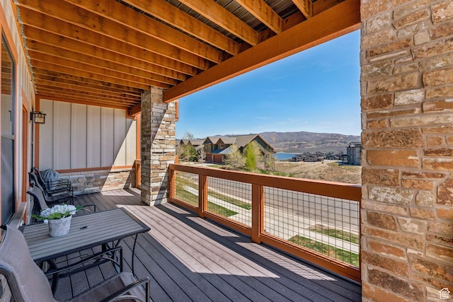 9855 N N Vista Dr Unit 104, Heber City, UT 84032 - deck with a mountain view