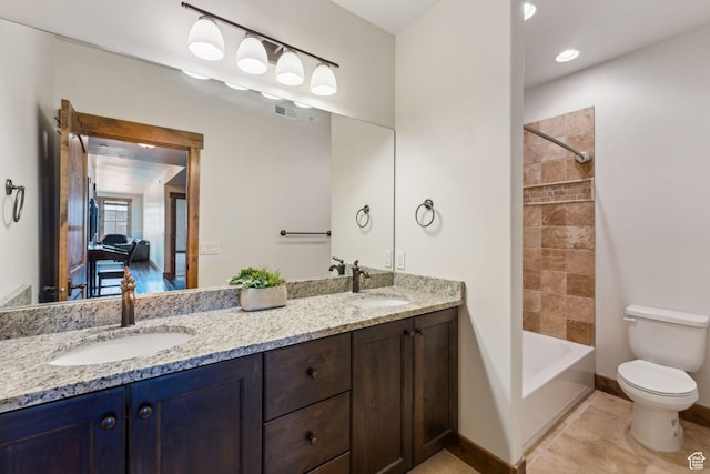 9855 N N Vista Dr Unit 104, Heber City, UT 84032 - bathroom with a sink, double vanity, and toilet