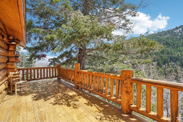 view of wooden terrace