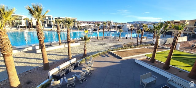 5740 Cardinal Wing Dr Unit 17, St George, UT 84790 - community pool with a residential view