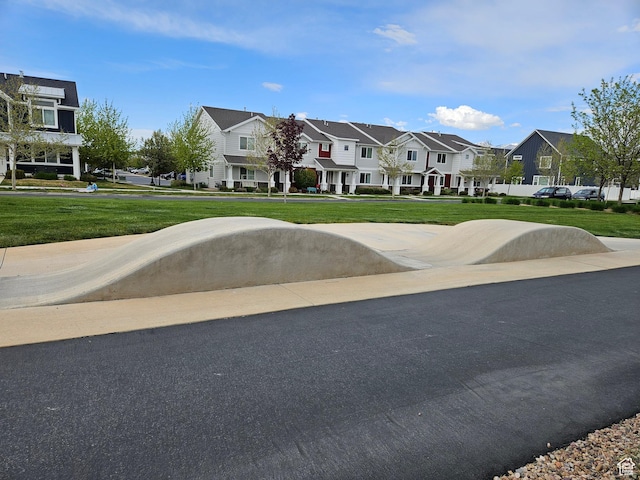 452 S Highpoint Dr, Saratoga Springs, UT 84045 - exterior space featuring a yard and a residential view