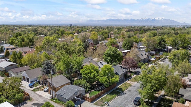 1159 S Windsor St, Salt Lake City, UT 84105 - bird's eye view with a wooded view, a residential view, and a mountain view