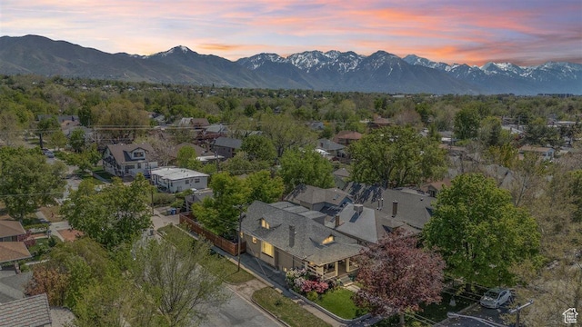 1159 S Windsor St, Salt Lake City, UT 84105 - aerial view at dusk with a mountain view