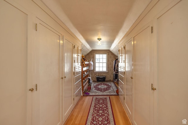 341 E E Blvd, Logan, UT 84321 - hall with light wood-type flooring and lofted ceiling
