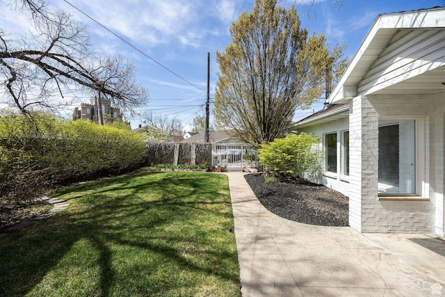 341 E E Blvd, Logan, UT 84321 - view of yard featuring fence