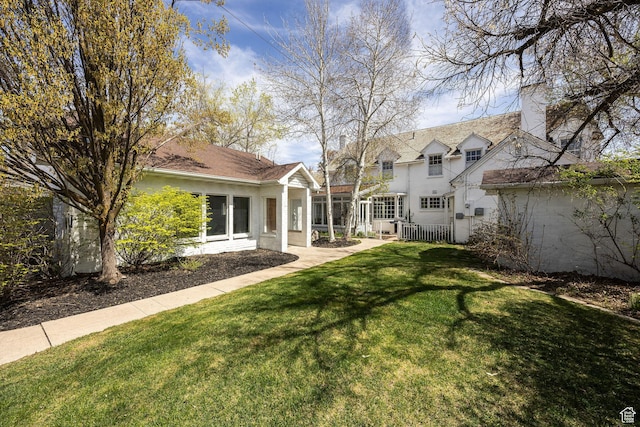 341 E E Blvd, Logan, UT 84321 - view of yard with fence