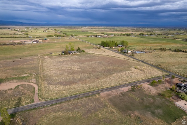 aerial overview of property's location with rural landscape