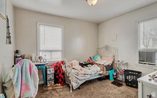 bedroom featuring carpet floors