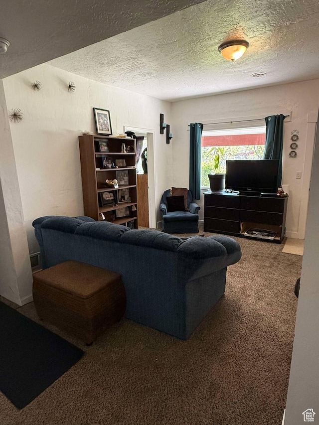 3274 W 3100 S, West Valley City, UT 84119 - carpeted living area with a textured ceiling