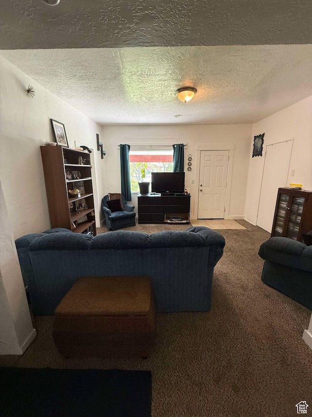 3274 W 3100 S, West Valley City, UT 84119 - carpeted living room with a textured ceiling