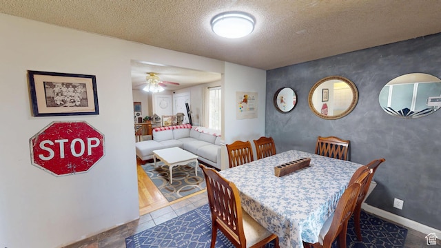 983 E Antelope Dr N, Layton, UT 84040 - dining space featuring a ceiling fan and a textured ceiling