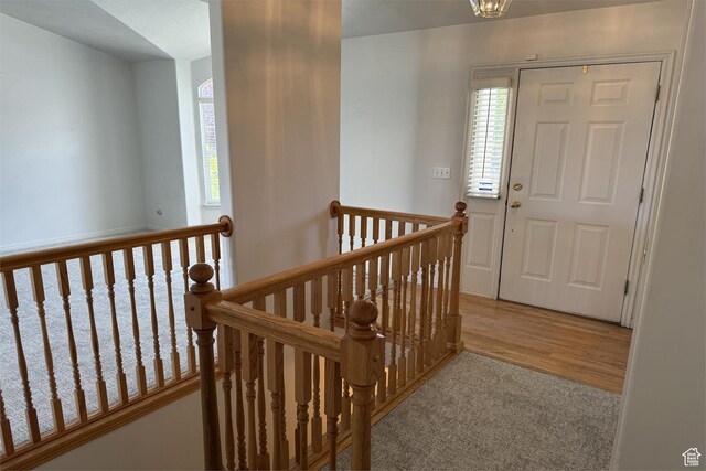 166 E Cove Rd, Saratoga Springs, UT 84045 - entryway with wood finished floors