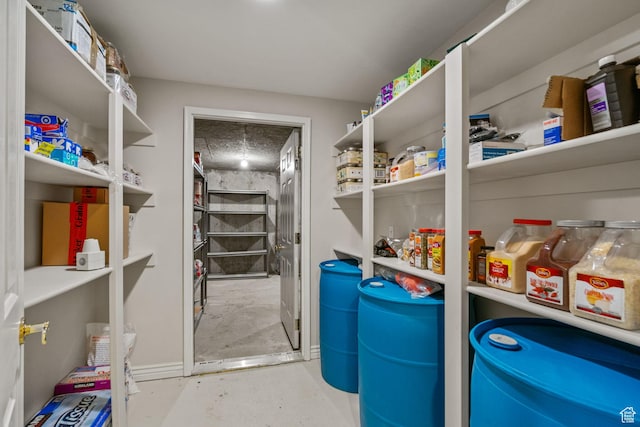 view of storage room