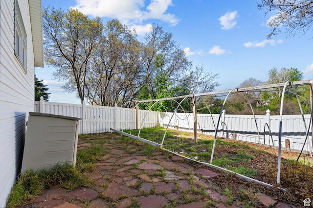 view of patio / terrace with a fenced backyard