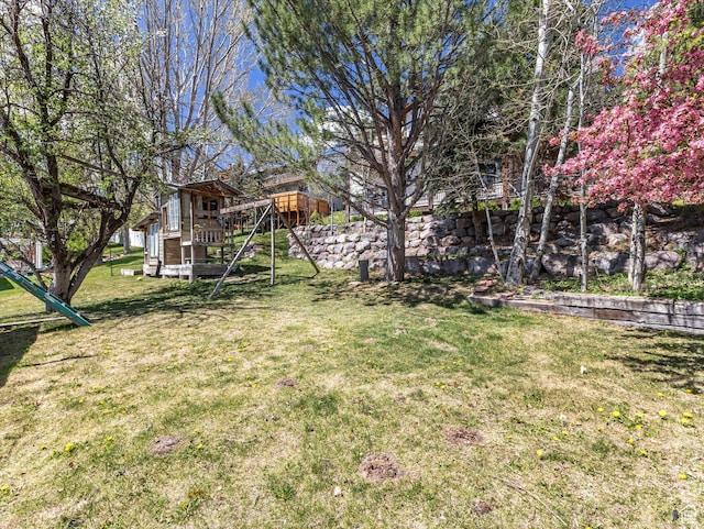 601 E Valley Dr, Heber City, UT 84032 - view of yard with a wooden deck