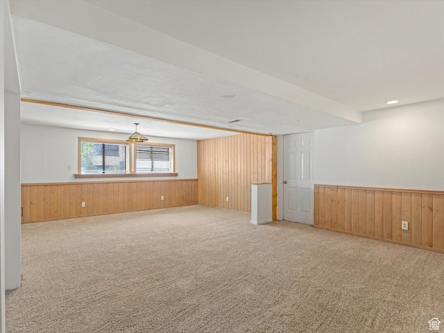 601 E Valley Dr, Heber City, UT 84032 - empty room with wood walls and a wainscoted wall