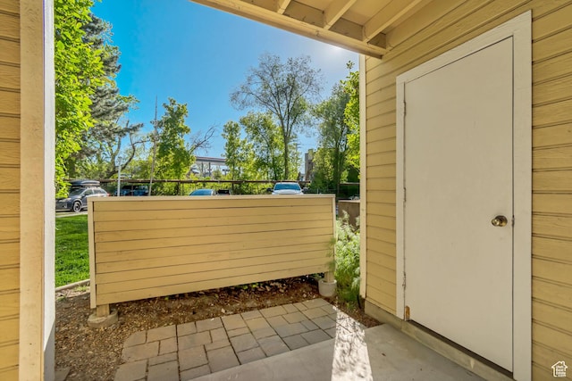 view of patio / terrace with fence