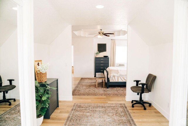290 W 300 N, Beaver, UT 84713 - corridor with light wood-style floors, baseboards, and recessed lighting