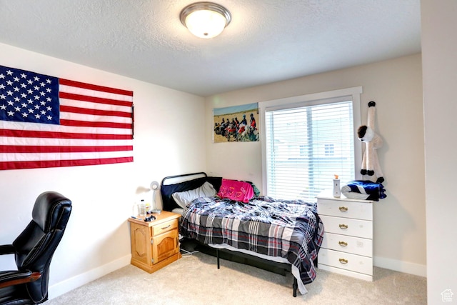 92 E 1040 N, Santaquin, UT 84655 - bedroom featuring baseboards, light carpet, and a textured ceiling