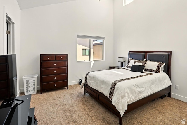 2237 N 450 W, Layton, UT 84041 - bedroom featuring baseboards, a high ceiling, and carpet