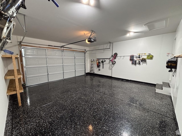 1511 S Sageberry Dr, Santaquin, UT 84655 - garage with a garage door opener and baseboards