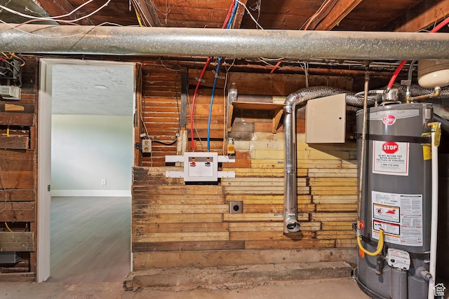 utilities featuring gas water heater