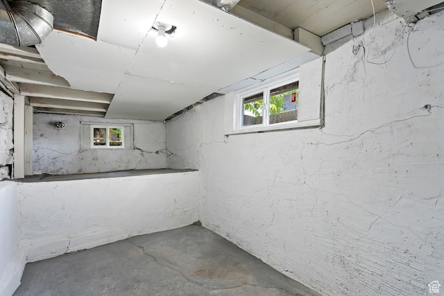 view of basement