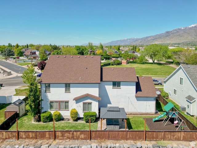 1827 W Burke Ln, Farmington, UT 84025 - bird's eye view with a residential view and a mountain view