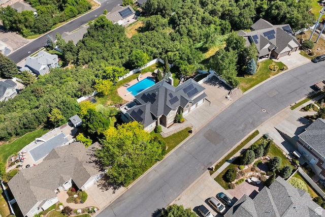 2247 Country Oaks Dr, Layton, UT 84040 - aerial view of residential area with a pool area