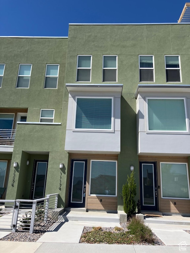 view of property with stucco siding