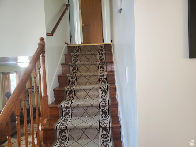 view of stairway