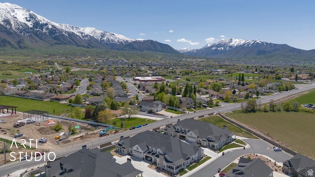 814 E 110 S, Salem, UT 84653 - bird's eye view featuring a mountain view and a residential view