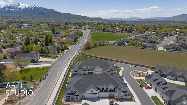 814 E 110 S, Salem, UT 84653 - birds eye view of property featuring a mountain view and a residential view