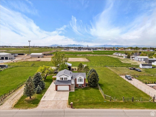 3035 N 2575 W, Farr West, UT 84404 - birds eye view of property with a rural view and a mountain view