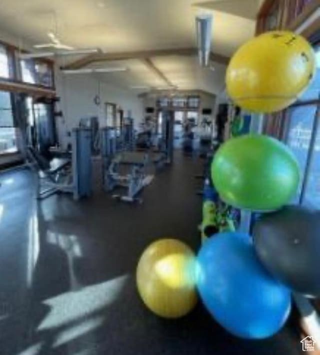view of gym