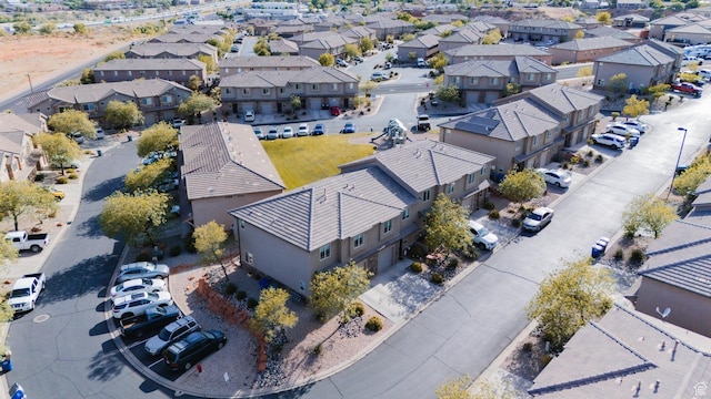 drone / aerial view featuring a residential view