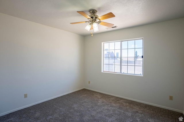 1090 E 700 S Unit 16, St George, UT 84790 - spare room with ceiling fan, carpet floors, baseboards, and visible vents