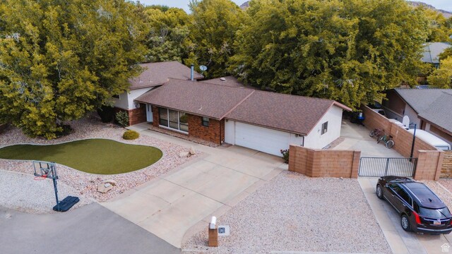 birds eye view of property