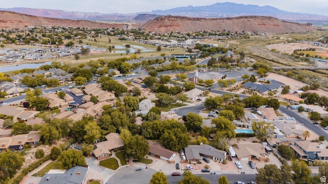 944 Gardenia Cir, St George, UT 84790 - drone / aerial view featuring a residential view and a water and mountain view