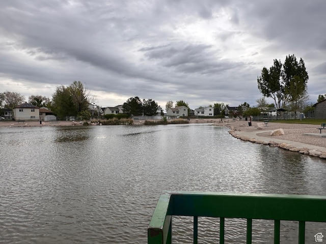 water view featuring a residential view