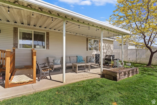 view of patio / terrace with fence