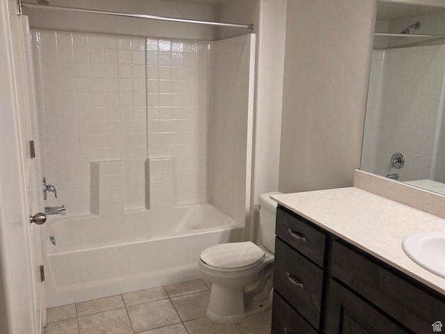 125 E Christley Ln, Elk Ridge, UT 84651 - bathroom featuring toilet, tile patterned flooring, vanity, and tub / shower combination