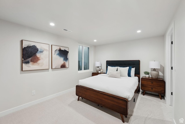 3520 S Westwood Dr E, Millcreek, UT 84109 - bedroom with recessed lighting, carpet flooring, and visible vents